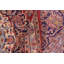 Tapis rouge en laine noué à la main rétro 8 pi 0 po x 11 pi 7 po Kashan