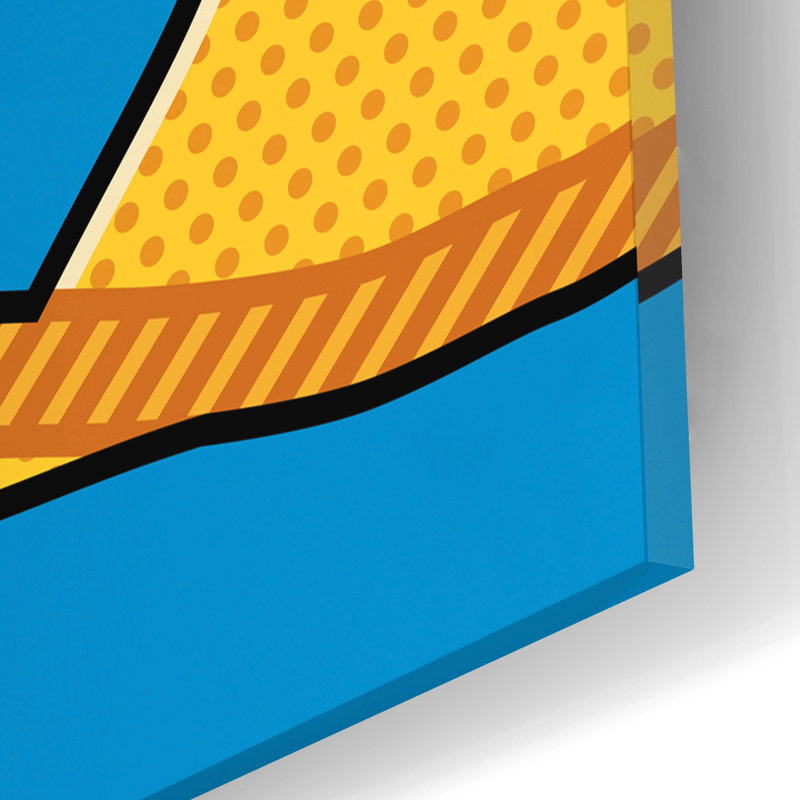«Nachos With Jalapen ~ os On Blue» par Ron Magnes, H 12 po x l 12 po