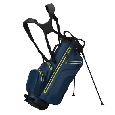 7-Way Waterproof Golf Stand Bag, Insulated Cooler & Rain Hood, Lightweight Portable Carry Bag, Dual Backpack Straps, Blue