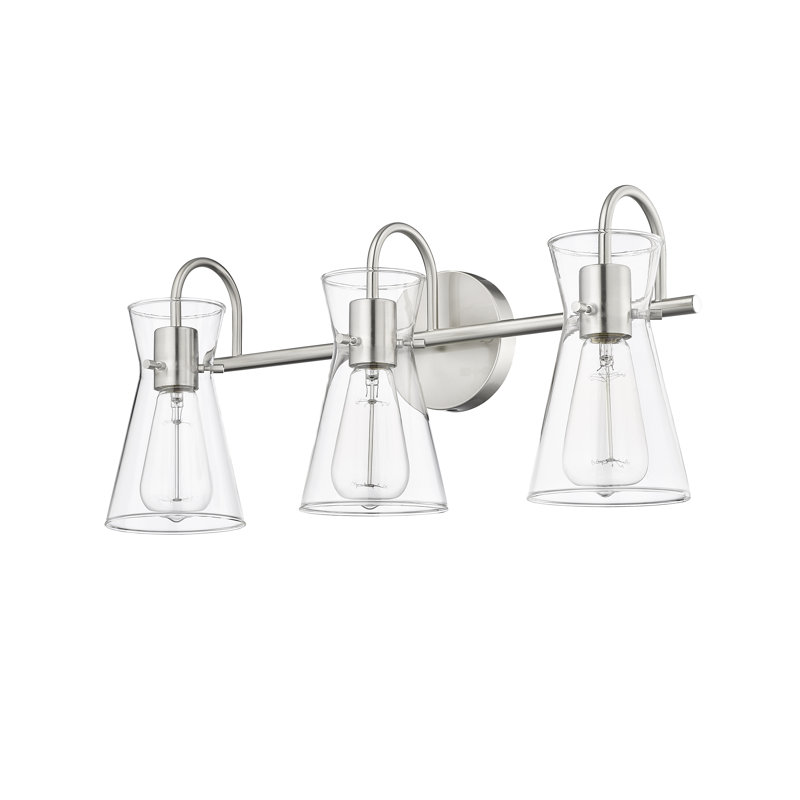 Stalcup 3 - Light Dimmable Bathroom Vanity Light, Brushed Nickel