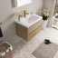 30" Wall-Mounted Bathroom Vanity With Sink, Floating Bathroom Storage Cabinet With Stone Resin Countertop And Soft Close Drawers Fully Assembled