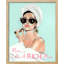 «Mom I Am A Rich Man Tiffany Blue Audrey Hepburn Spoof Girl Power Lady» sur papier-98298669-98298668