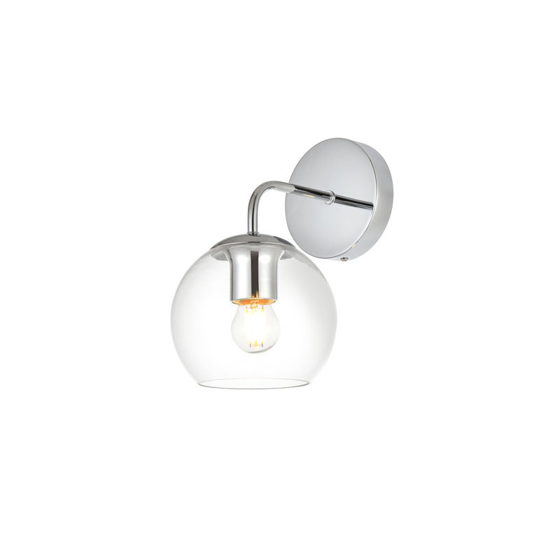 Lumière de meuble-lavabo à intensité variable, Chrome, H 10 po x l 6 po x P 6 po, Une lumière