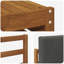  Ensemble de canapé 7 pièces en bois d'acacia massif naturel et anthracite
