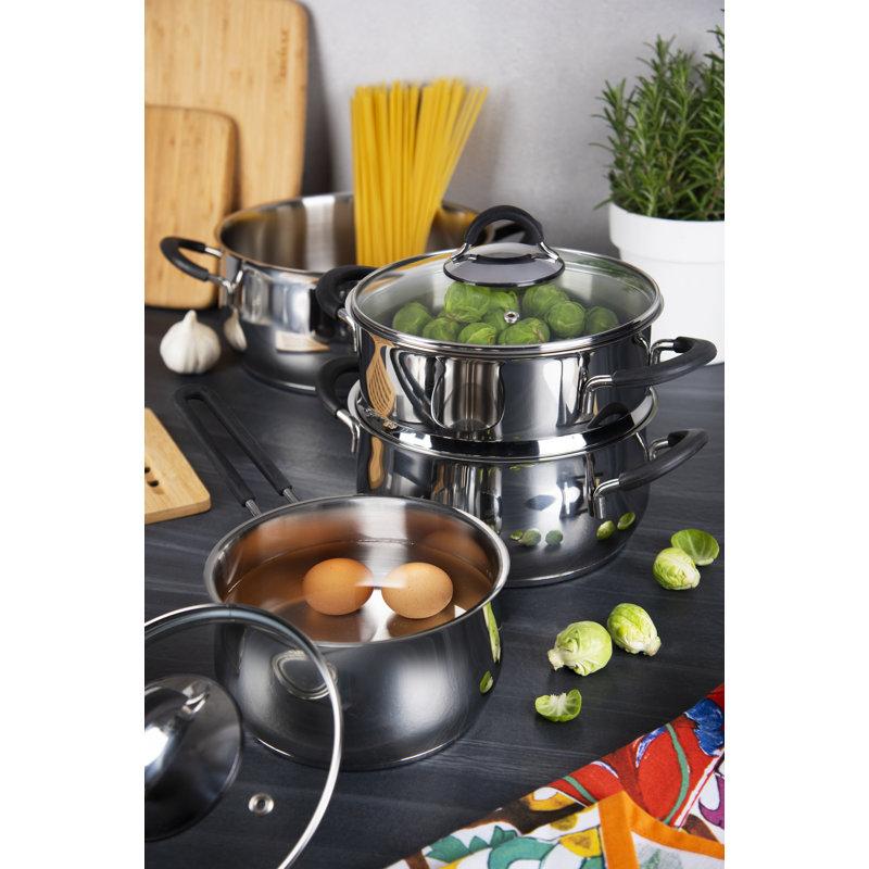 Excelsa Smart Cuisine 4L Steel Pot Set
