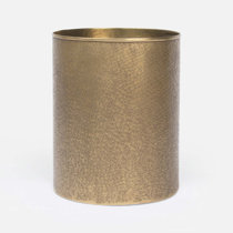 Luxurious Modern Trash Can Gold Flower