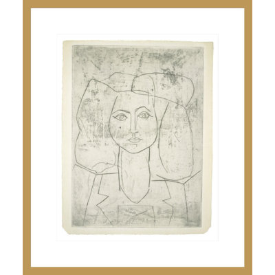 Portrait de Francfort vêtu d'un costume par Pablo Picasso - Impression Giclée sur cadre