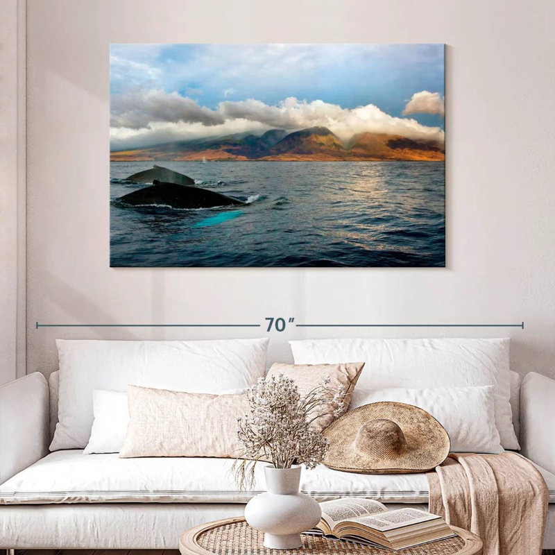 Hannes Maui Humpback Whales, 32" H x 48" W