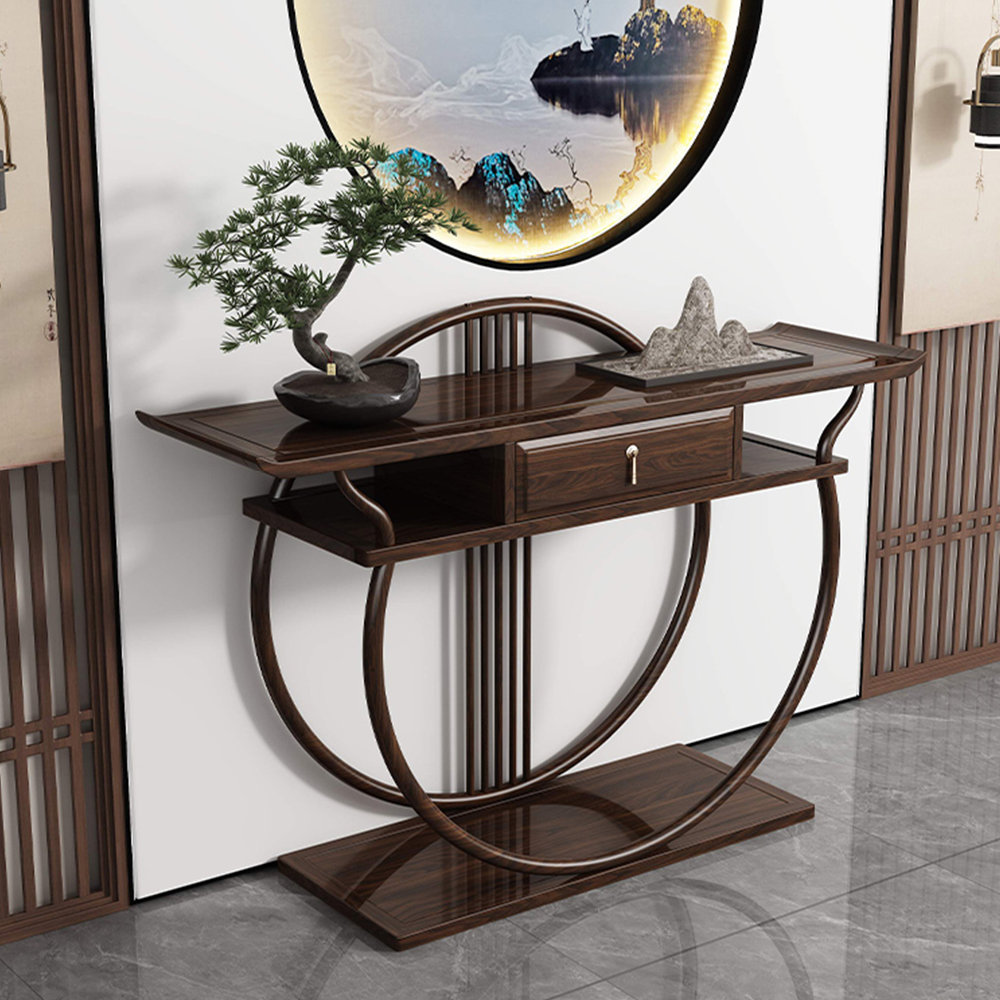 Red Barrel Studio® New Chinese-style solid wood console table | Wayfair