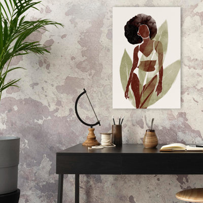Swimsuit I - Multicultural Figurative Tropical Art