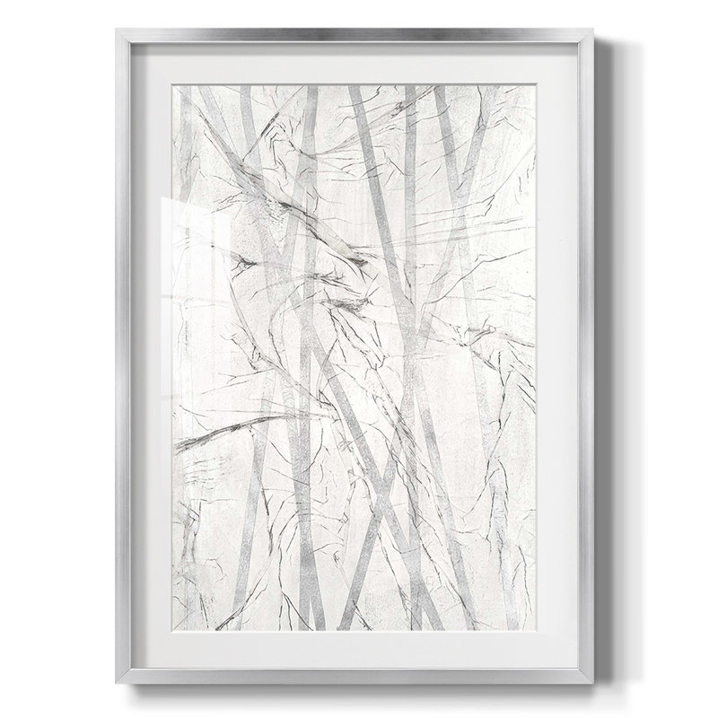 Pewter Forrest I -Framed Print