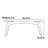 Nordic cream style rectangular rock table
