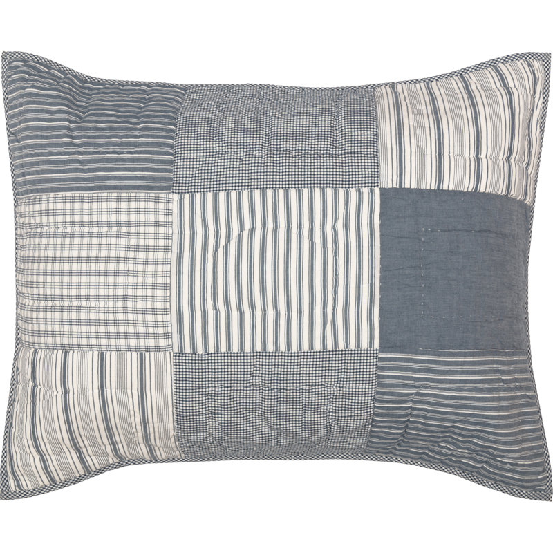 Sawyer Mill Sham Set, Standard, Denim Blue/Soft White