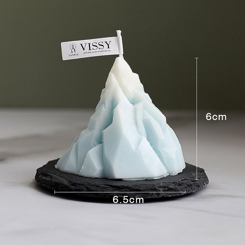  HOME Iceberg Scented Candle, Bleu