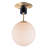 Drake Glass Semi Flush Mount