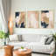 Abstrait moderne - ensemble de 3 reproductions de photos sur toile-391844536-391844543
