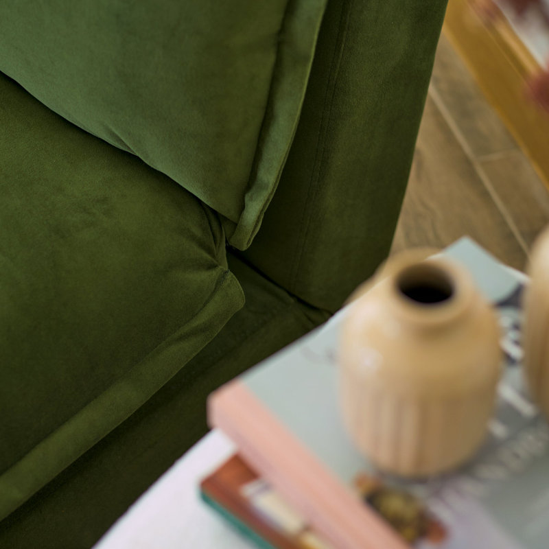 2 Seater Sofa Bed - Boucle, Single, Green