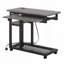 Bureau portatif à hauteur ajustable avec prise de courant et ports USB, table d'appoint roulante en forme de C-749972020-749972022