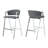 BAR CHAIR MP2(set of 2)  28" Bar Stool features  chrome finish A-shaped frame-1731840882-1731840884