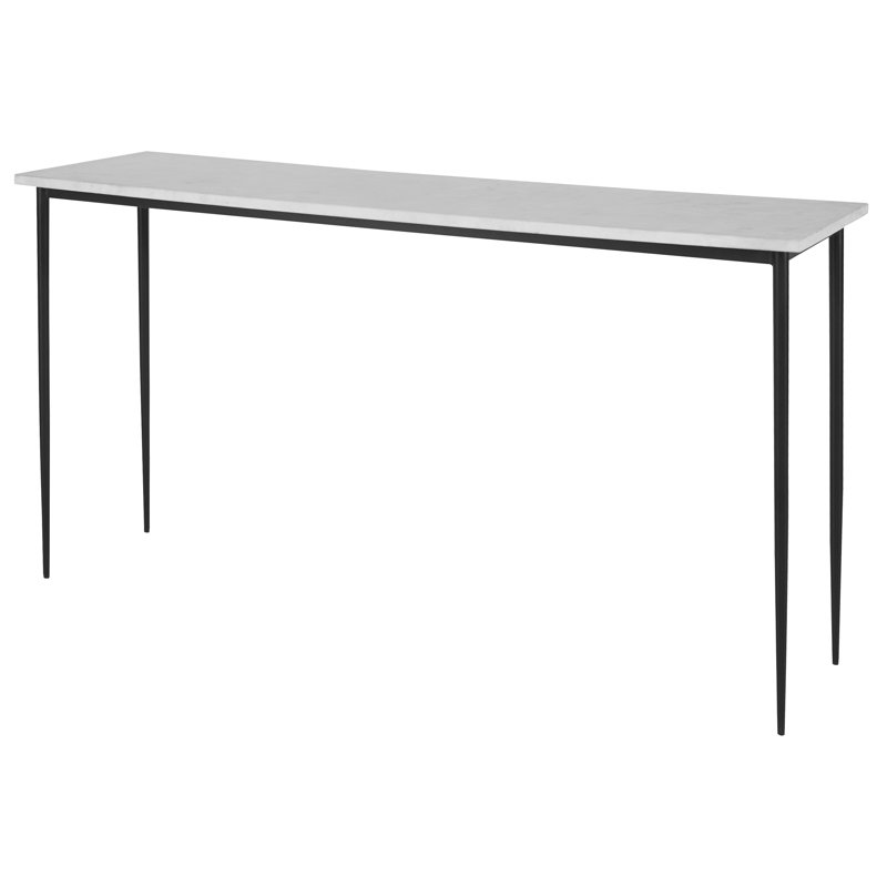 59'' Glass Top Console Table
