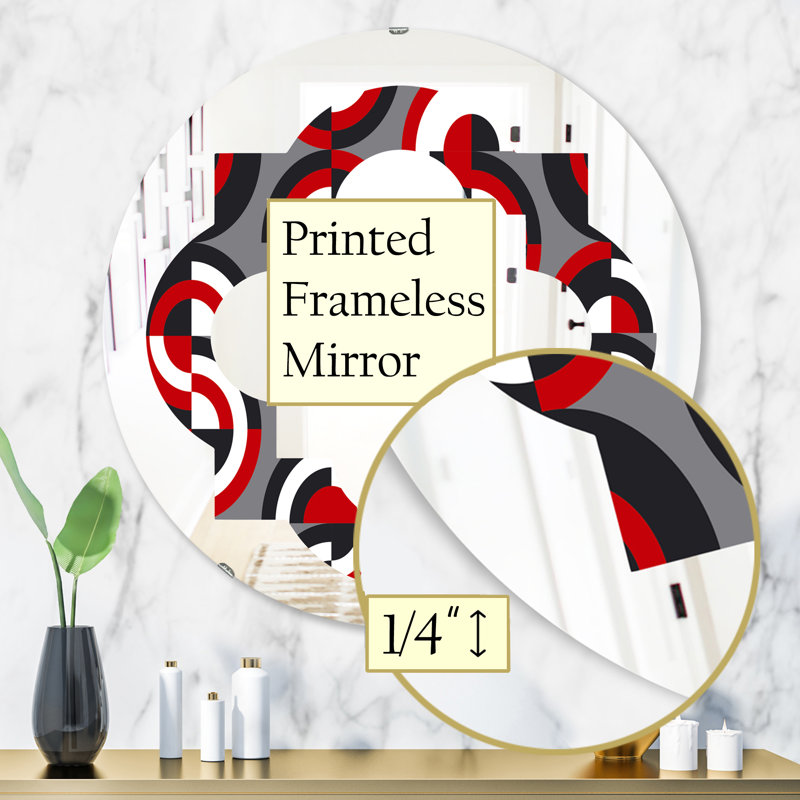 Quatrefoil Mirror, 23.6" x 23.6"
