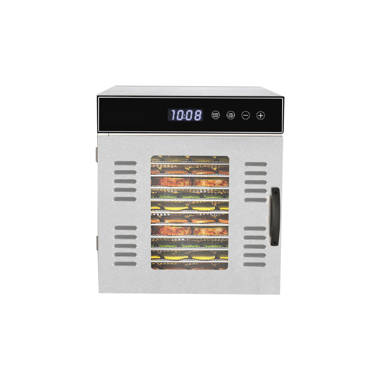 Domccy® Stainless Steel Food Dehydrator for food and Jerky 1500W
