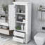 Armoire de salle de bain Reinas avec 2 tiroirs et tablette réglable