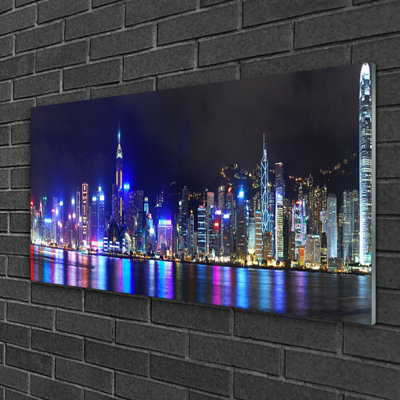 Houses City - Unframed Photograph on Glass