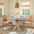 Helena Round Wood Pedestal Dining Table-55189655