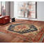 Oriental Area Rug in Navy-1060592348