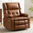 Dual-Motor Electric Lift Massage Heating Recliner with Armrest Storage, Camel-1914638751