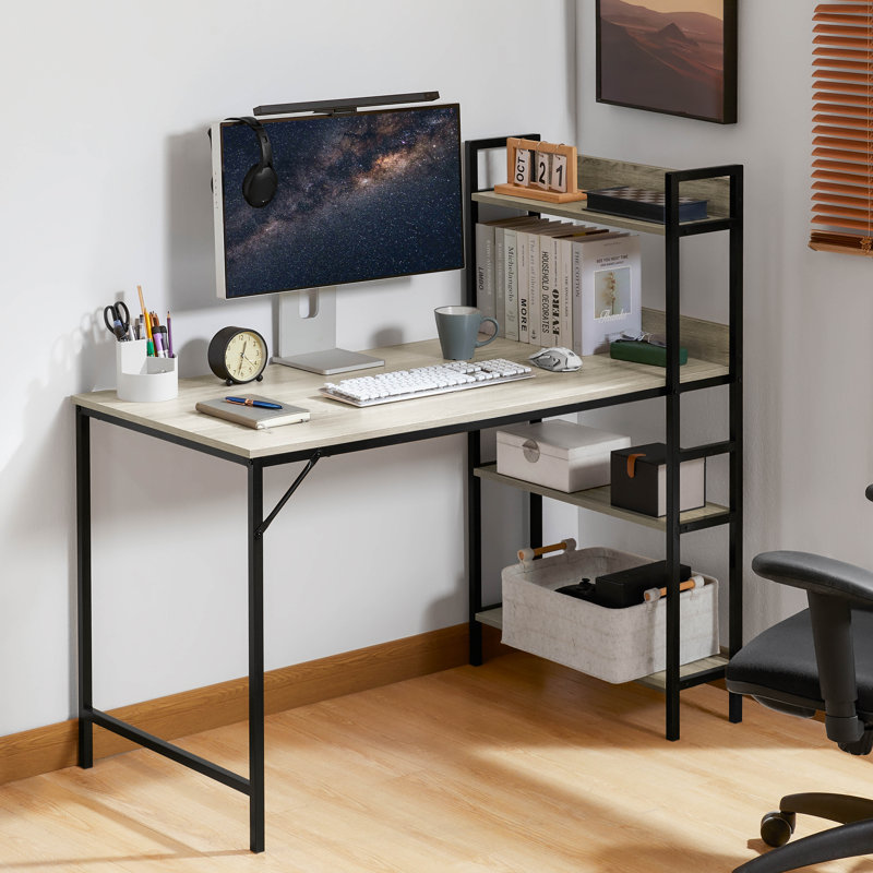 Yaraghi Metal Base Computer Desk, Grey