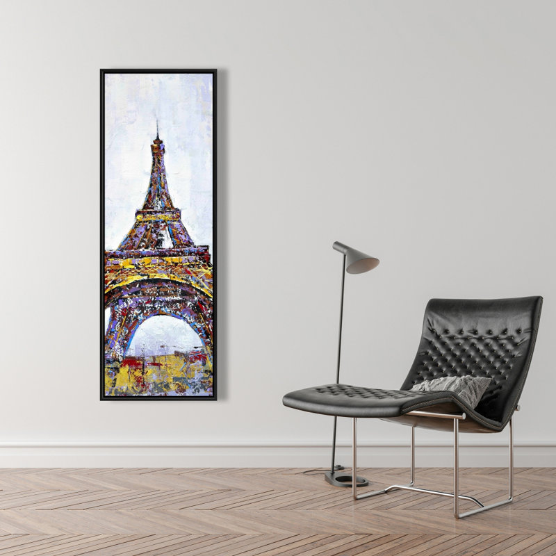 " Abstract Paint Splash Eiffel Tower "