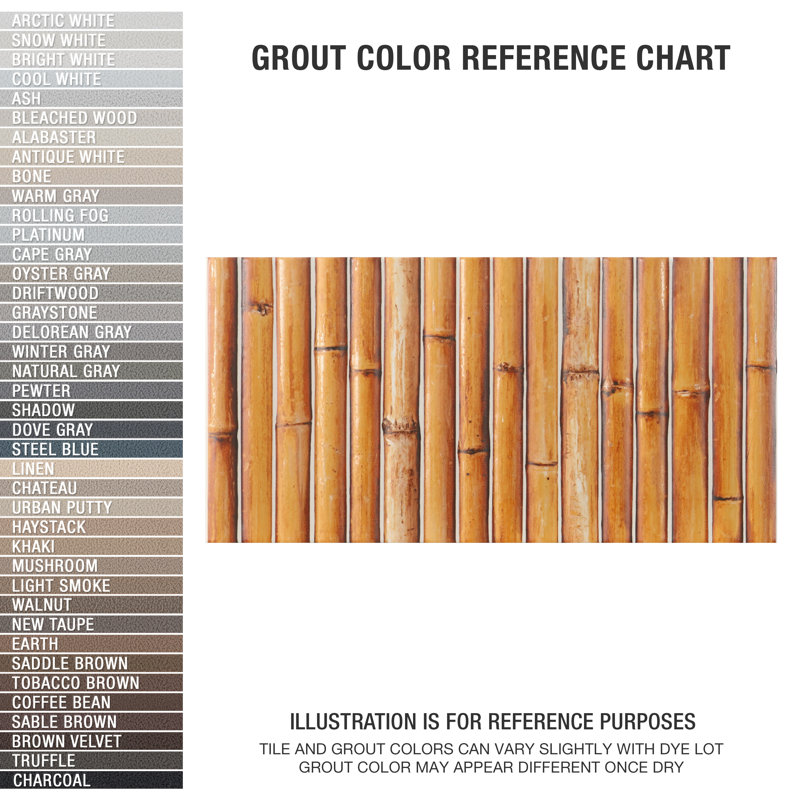 Bamboo 5.88'' W x 11.88'' L Tile, Clay Brown