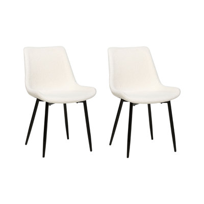 Syne 41cm H Polyester Blend Upholstered Metal Spindle Side Chair
