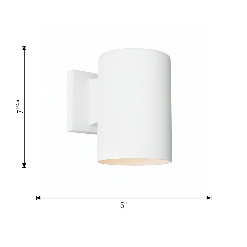 Outdoor Cylinders One Light Wall Lantern, 7.25" H x 5" W x 7.75" D