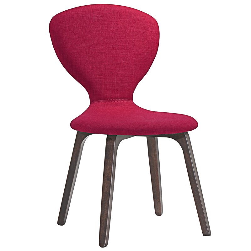 Modway Tempest Dining Chair, Walnut Red