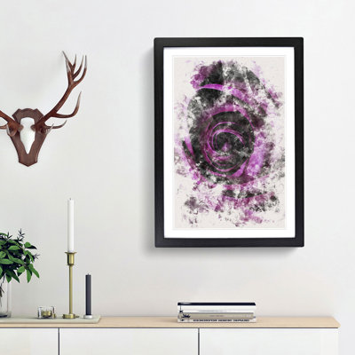 Striking Purple Rose - Picture Frame Graphic Art Print