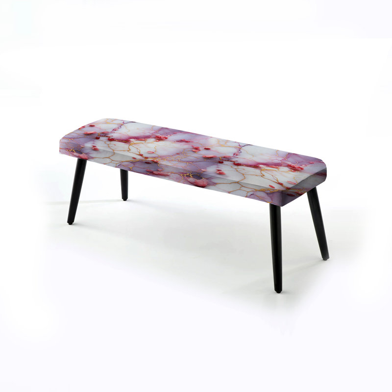 Banc fantaisie en marbre fantaisie - marbre noir