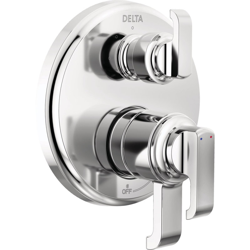 Tetra 17 Series 3-Setting Integrated Diverter Valve Trim Kit, Shower Faucet Diverter Kit, Chrome