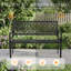 Banc d'extérieur 50 po toutes saisons, banc de jardin pour le parc, cour, pelouse, entrée-908100580