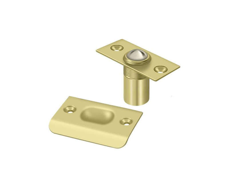 666AF55012F24A099808B94D1B3D7473 Ball Catch; Bright Brass Finish, Polished Brass