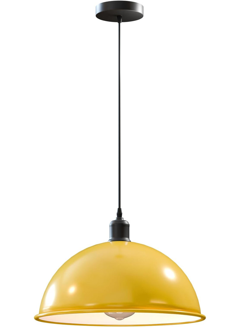 E27 Ceiling Pendant Light Fixtures 40cm Metal Dome Shades Retro Industrial Hanging Lamp for Living Room Bedroom Kitchen Restaurant Loft Coffee Bar