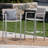 Outdoor Barstools with Durable Rust-Proof Frame and Comfortable Mesh Seating