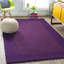 Tapis mauve foncé en laine tissé à la main Dolma-22223320