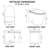 18" Tall Smart Toilet with Bidet Built In, Elongated Tankless Toilet, with Auto Open/Close Seat, Auto Flush, Heated Seat, Foot Sensor