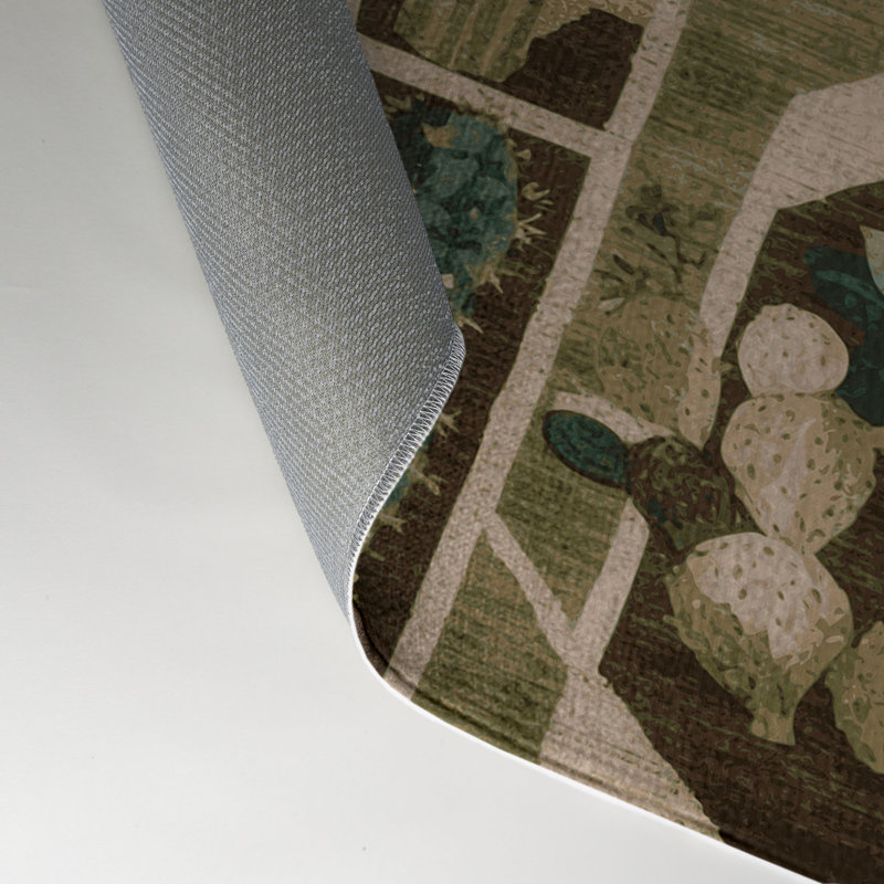 Tapis d'intérieur et d'extérieur brun Nature, Rectangle 5 pi x 7 pi