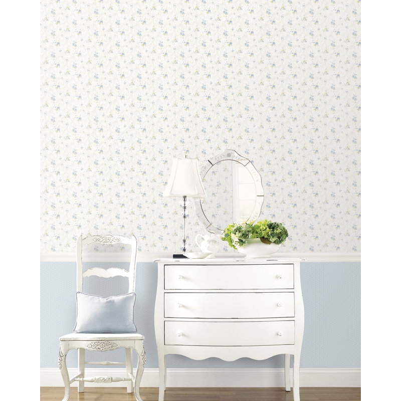 Pretty Prints Rhiannon Floral Trail Wallpaper Roll