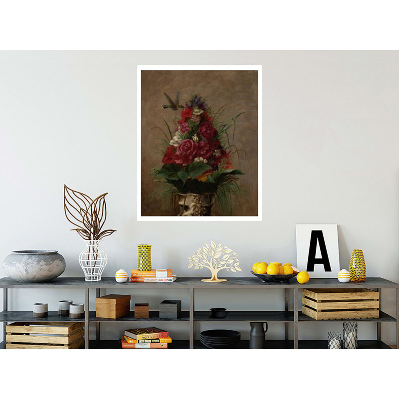 «Still Life with Hummingbird» par William Merritt Chase - Estampe numérique, H 40 po x l 32 po