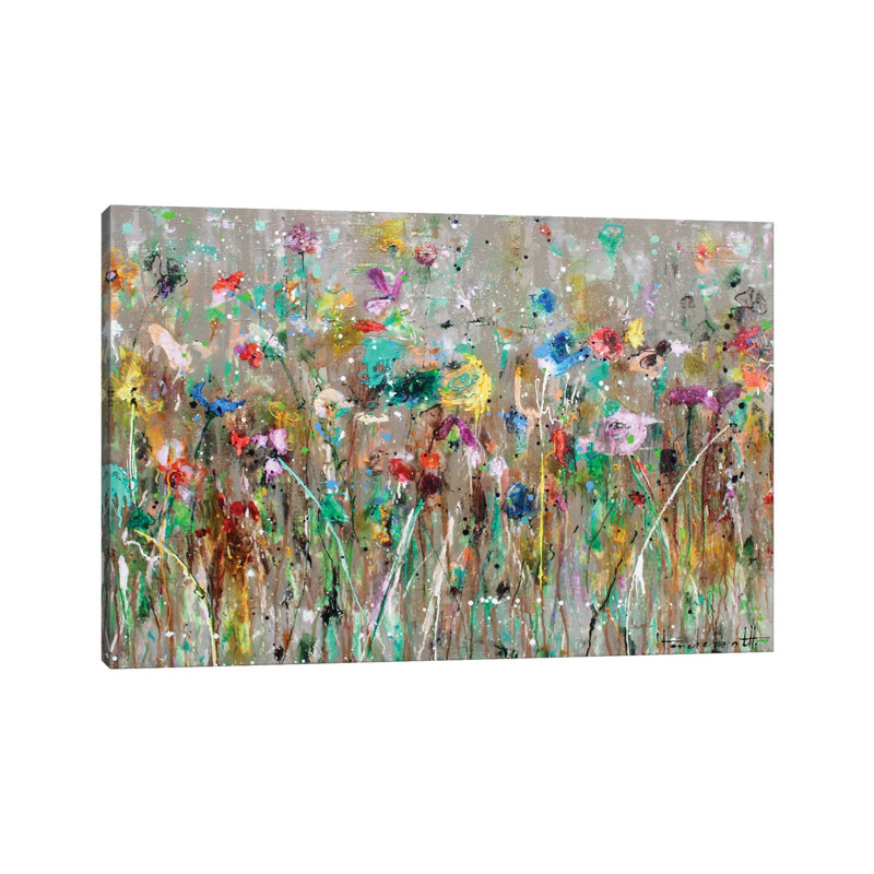 Wild Flower Field- Gallery-Wrapped Canvas Giclée